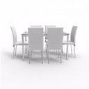 Ver imagem 4 de Conjunto Sala de Jantar Mesa Diana 6 Cadeiras Viana Espresso Móveis