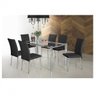 Conjunto Sala de Jantar Mesa Diana 6 Cadeiras Viana Espresso Móveis - 2