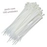 Abraçadeira Nylon Enforca Gato Branca 200x2,5mm com 100 - Starfer - 1