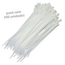 Ver imagem 1 de Abraçadeira Nylon Enforca Gato Branca 200x2,5mm com 100 - Starfer