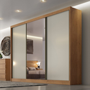 Ver imagem 1 de Guarda-Roupa Sollo 6 Gavetas com 1 Porta Espelhada Fendi Novo Horizonte