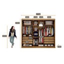 Ver imagem 4 de Guarda-Roupa Sollo 6 Gavetas com 1 Porta Espelhada Fendi Novo Horizonte