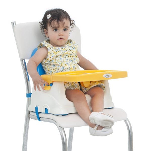 Cadeira Cadeirinha Alimentação Bebê Portátil Baby Style Azul - 2