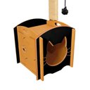 Ver imagem 2 de Casinha de Gato com Arranhador e Pompom de Encaixe - Preto