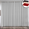 Cortina Blackout Tecido 2,00x1,80 Bloqueia 100% da Luz - Gelo - 1