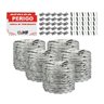 Cerca concertina dupla galvanizada eletrificada 30cm caixa para 25 metros (200 voltas) - 1