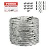 Cerca concertina dupla galvanizada eletrificada 45cm caixa para 10 metros (64 voltas) - 2