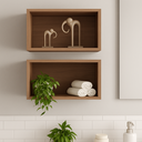 Ver imagem 6 de Kit 2 Nichos de Parede 50cm Sala Cozinha Quarto Estante Organizador