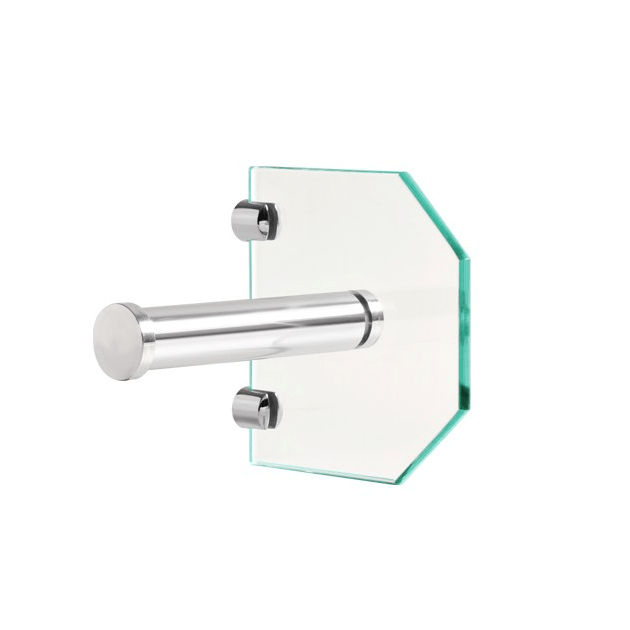porta papel higiênico de vidro para banheiro - 1