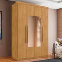 Ver imagem 1 de Guarda Roupa Solteiro Otto 4 Portas de Bater 4 Gavetas MDF Naturalle Framar