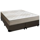 Ver imagem 1 de Cama Box Casal Bipartido Sintético + Colchão de Molas Ensacadas Portobel Ipanema - 138x188x65cm Cor: