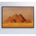 Ver imagem 4 de Quadro Pintura Pirâmides 90x60 Cm Adesivo Fotográfico