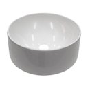 Ver imagem 1 de Cuba Para Banheiro em Mármore Sintético Domo Branca - Cozimax