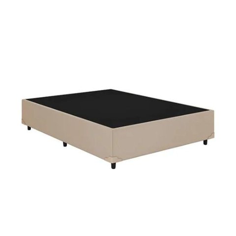 Box Sommier Casal 1,38x1,88 Conceito Bege - Suede