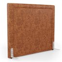 Ver imagem 1 de Cabeceira Cama Box Queen Size Alba 160cm com Frame Couríssimo Caramelo - Desk Design