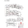 Armário de Cozinha Completa de Canto com Rodapé Veneza Multimóveis MP2083.895 Preto - 5