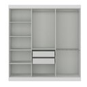 Ver imagem 4 de Guarda Roupa Casal 100% MDF 6 Portas 2 Gavetas Albert Branco