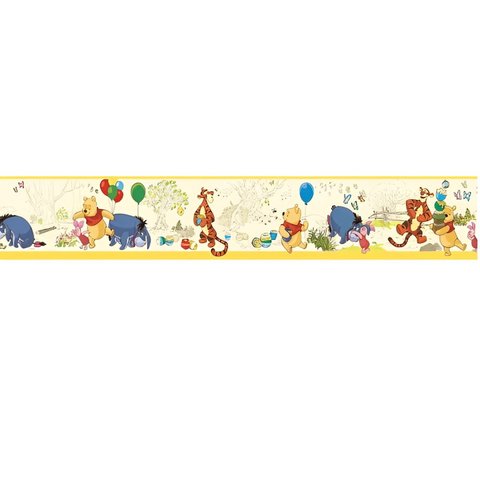 Faixa Papel de Parede Infantil Disney Ursinho Pooh 5839