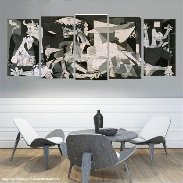 Quadro Guernica De Pablo Picasso Picasso Abstrato AB34C5MM - 1