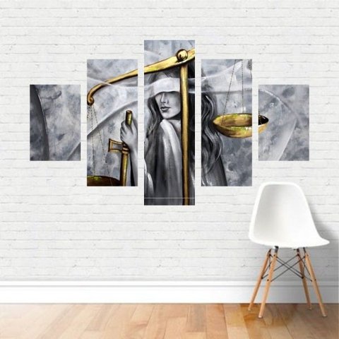 Quadro Direito Têmis Themis Deusa Justiça Advocacia Canvas