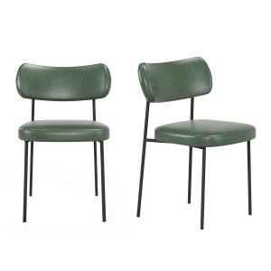 Kit 2 Cadeiras Mona para Sala Jantar Gourmet em Aço e Couríssimo-edecasamoveis