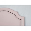 Ver imagem 5 de Cabeceira Solteiro Luxo 90X60 Rosa Tachas Fumê