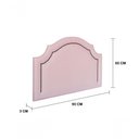 Ver imagem 7 de Cabeceira Solteiro Luxo 90X60 Rosa Tachas Fumê