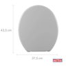 ASSENTO SANITARIO ASTRA OVAL TAMPA PRIVADA UNIVERSAL - 3