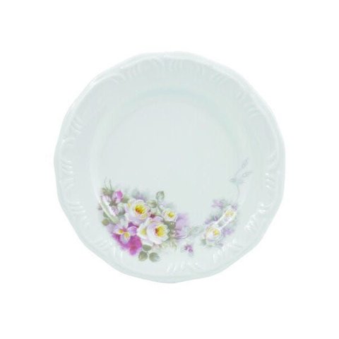 Conjunto com 6 Pratos Sobremesa em Porcelana Eterna Schmidt
