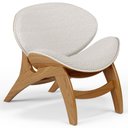 Ver imagem 1 de Poltrona Decorativa Orgânica Sala Living Kadosh L02 Bouclê Cru- Lyam Decor
