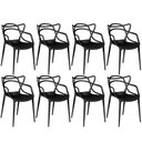 Ver imagem 1 de Kit 8 Cadeiras Allegra - Preto