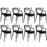 Kit 8 Cadeiras Allegra - Preto - 1