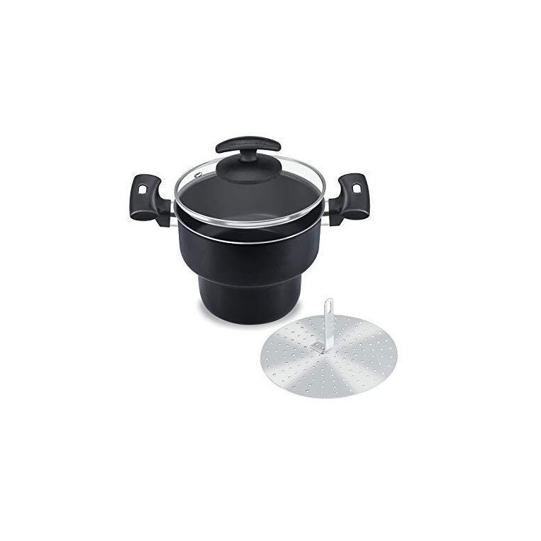 Cuscuzeira Nº 18 Tampa de Vidro Black Fortaleza