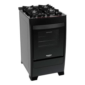 Fogão a Gás de Piso 4 Bocas Dako Supreme Glass Preto Bivolt
