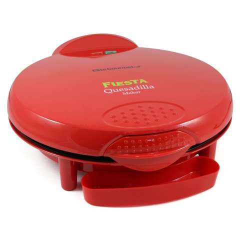Elite Gourmet Eqd-118 Máquina de Quesadilla Elétrica 11" Vermelha