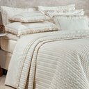 Ver imagem 2 de Jogo de Lençol Queen 4 Peças 100% Algodão Percal 200 Fios Yara