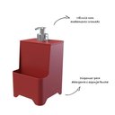 Ver imagem 2 de Dispenser de Pia para Detergente e Esponja com Válvula Cromada - Stolf Vermelho