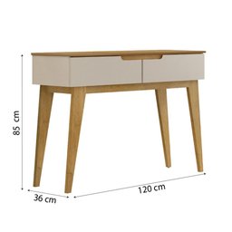 Aparador Belissima Valdemoveis 0,36m x 1,20m Off white/Cinamomo - 8