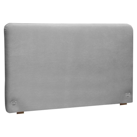 Cabeceira Orgânica Moscou 140cm para Cama Box Casal Bouclê - Sofa Store:bouclê Cinza Claro