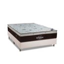 Ver imagem 1 de Cama Box Casal: Colchão Molas SuperPocket Ensacadas Ortobom Sleep King Látex + Base CRC Courano