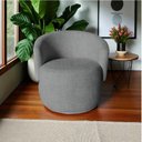 Ver mais imagens de Poltrona Decorativa Beatriz Orgânica Linho Cinza