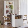 Armário Bancada de Cozinha 2 Portas com Mesa Retrátil Duo Branco - 6