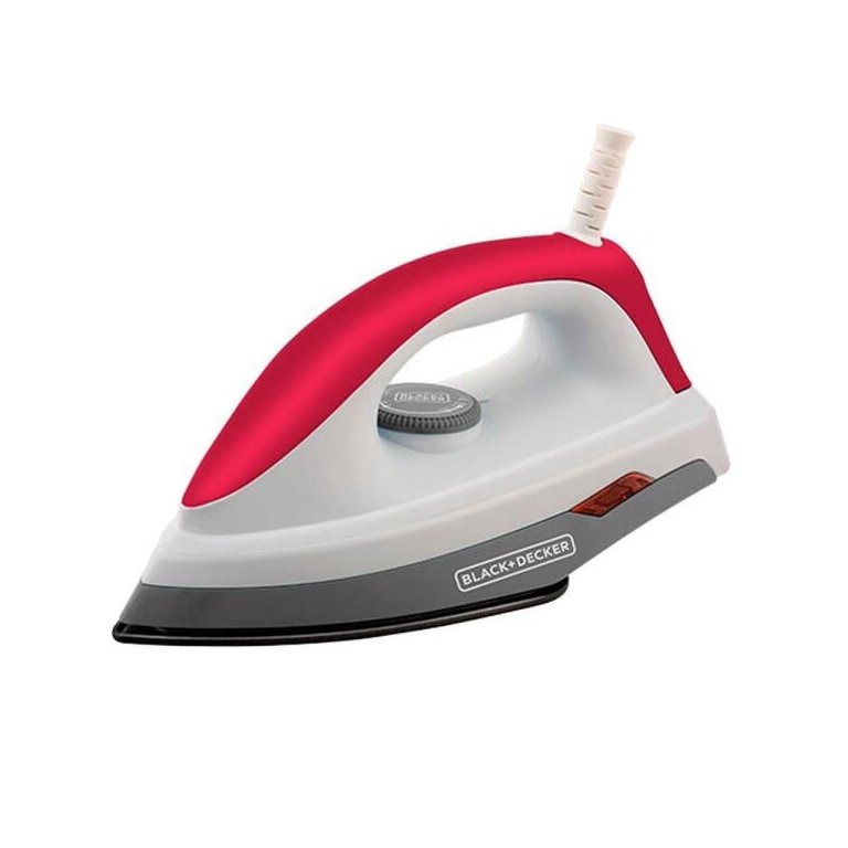 Ferro de Passar a Seco com Base Antiaderente 1000w Black+decker F300 Branco 110V