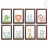 Kit 8 Quadros Infantil Safari Baby - 1