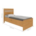 Ver imagem 2 de Cama com Baú de Solteiro com Colchão Flex Cuiabá Naturalle Off White