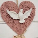 Ver imagem 2 de Coração Trançado Espírito Santo Pequeno 40x20