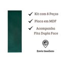 Ver imagem 3 de Cabeceira Estofada P/ Cama Queen com 8 Placas em Suede 45cm:verde