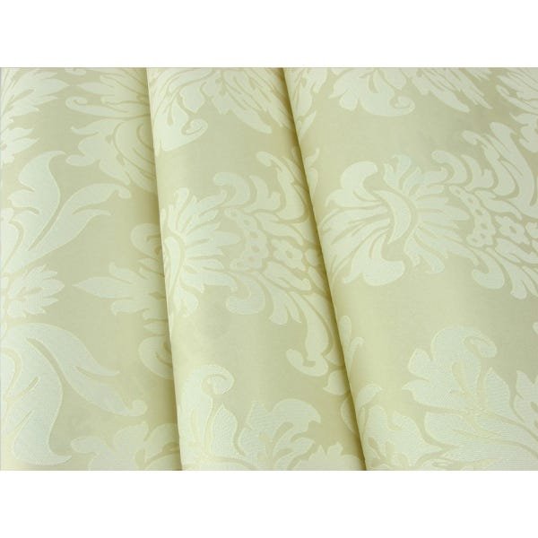 Papel de Parede Não Lavável - Bege com detalhes em Creme - Rolo com 10m x 53cm - LMS-PPD-320503 - 5