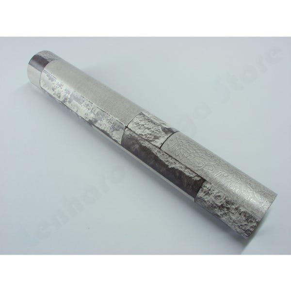 Papel de Parede Lavável - Cinza com cinza escuro - Rolo com 10m x 53cm - LMS-PPD-959011 - 6