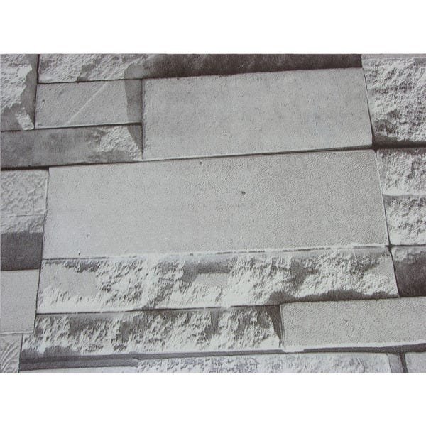 Papel de Parede Lavável - Cinza com cinza escuro - Rolo com 10m x 53cm - LMS-PPD-959011 - 4